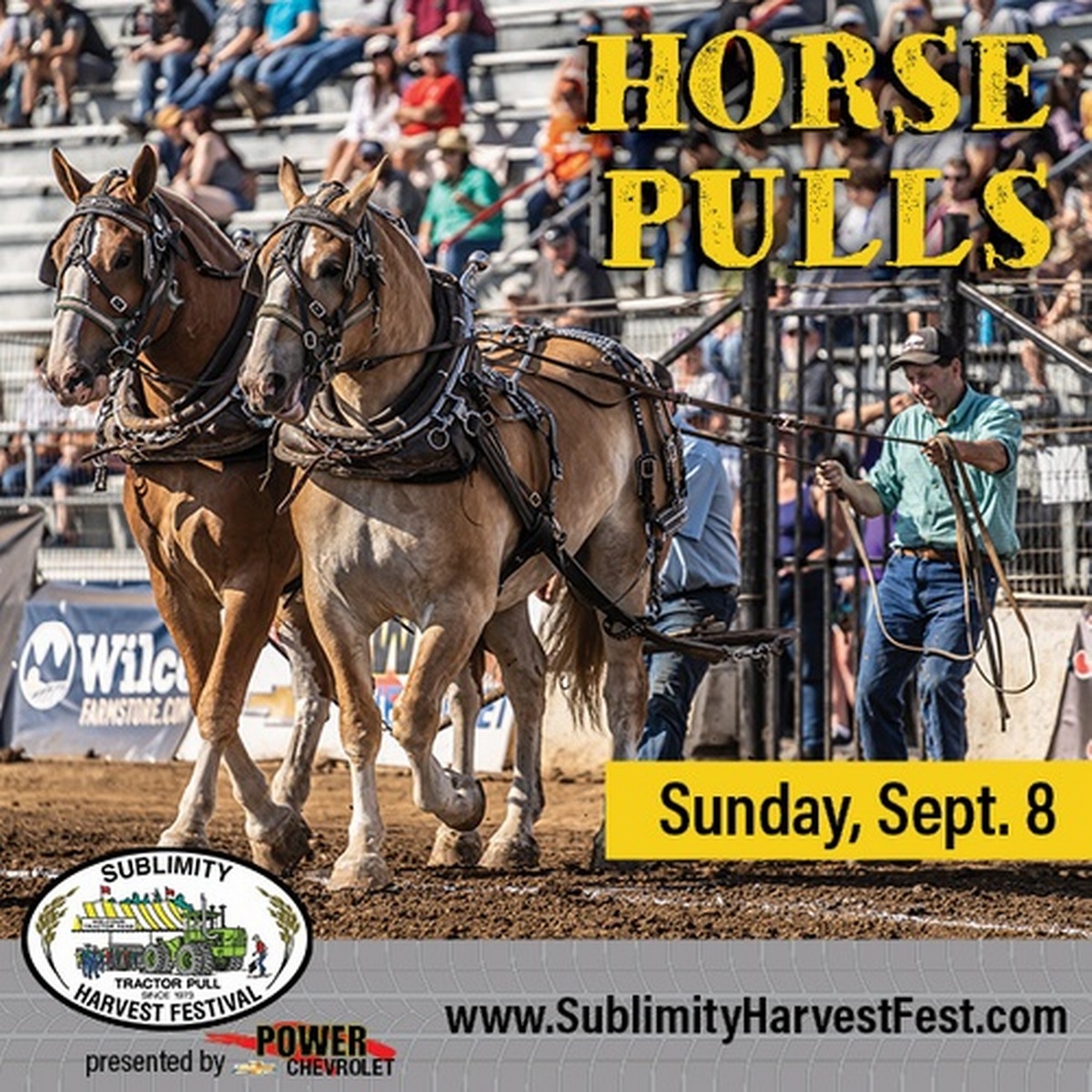 Draft Horse Pulling Sublimity Harvest Festival Sep 8, 2024